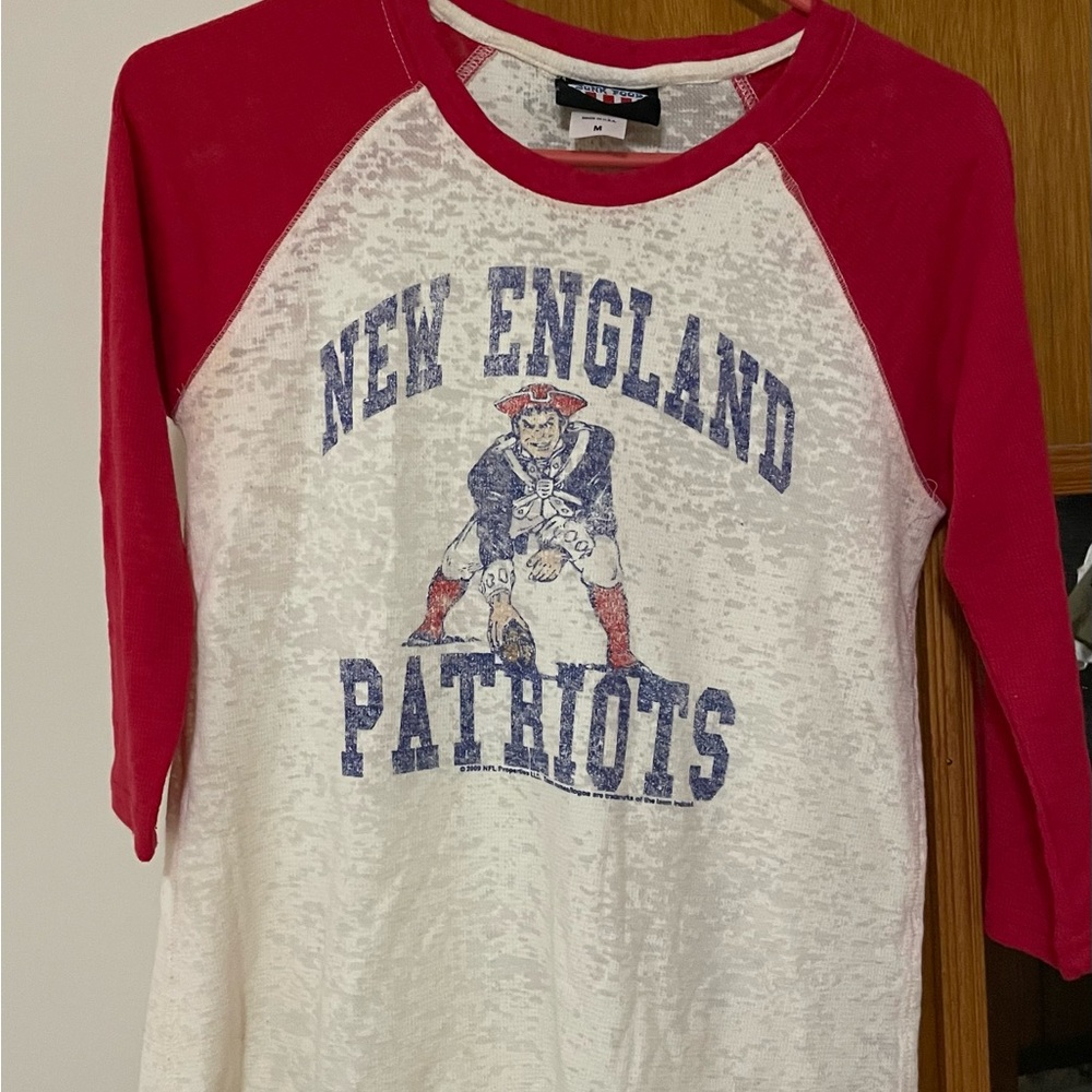 Junk Food New England Patriots 3/4 sleeve tee